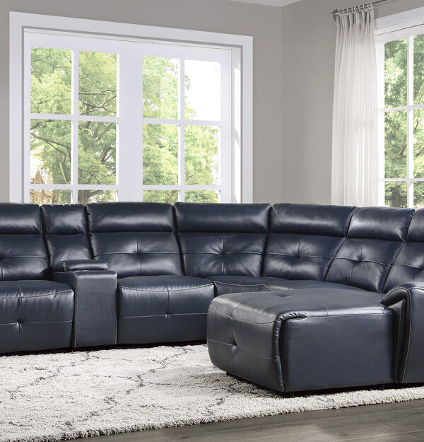 9469NVB Seating-Avenue Collection 7-Piece Modular Reclining Se...