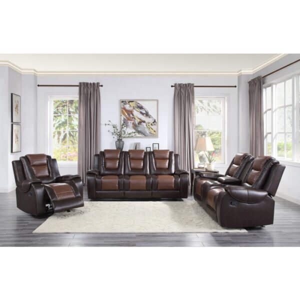 9470BR-3 Double Reclining Sofa with C...