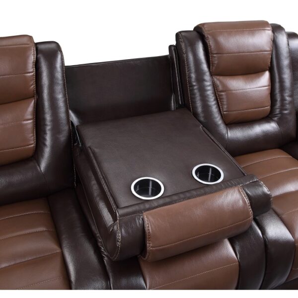 9470BR-3 Double Reclining Sofa with C...
