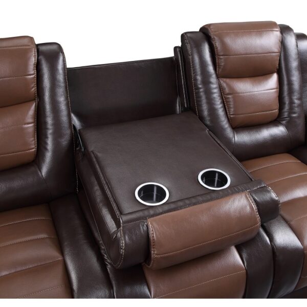 9470BR-3 Double Reclining Sofa with C...