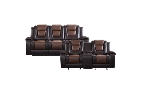 9470BR Seating-Briscoe Collection 2pc Set: Sofa, Love
