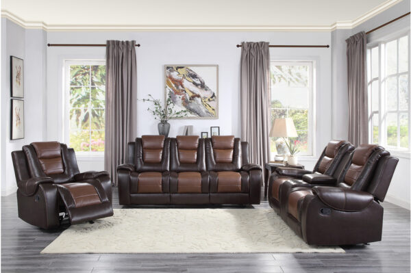 9470BR Seating-Briscoe Collection 2pc Set: Sofa, Love