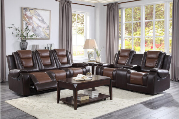 9470BR Seating-Briscoe Collection 2pc Set: Sofa, Love