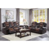 9470BR-3 Double Reclining Sofa with C...