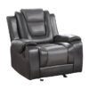 9470GY Seating-Briscoe Collection 2pc Set: Sofa, Love