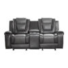 9470GY Seating-Briscoe Collection 2pc Set: Sofa, Love
