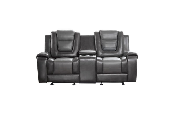 9470GY Seating-Briscoe Collection 2pc Set: Sofa, Love