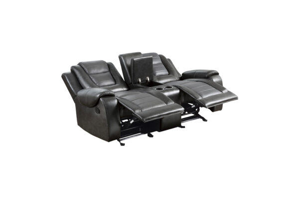 9470GY Seating-Briscoe Collection 2pc Set: Sofa, Love