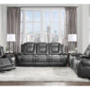 9470GY Seating-Briscoe Collection 2pc Set: Sofa, Love
