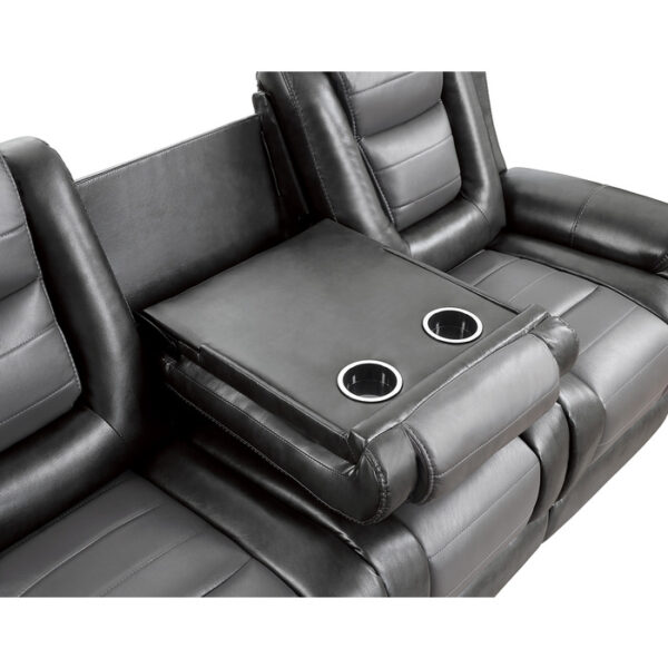 9470GY-3 Double Reclining Sofa with C...