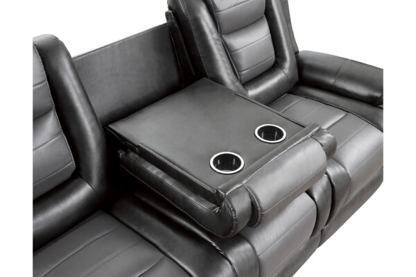 9470GY Seating-Briscoe Collection 2pc Set: Sofa, Love