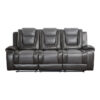 9470GY-3 Double Reclining Sofa with C...