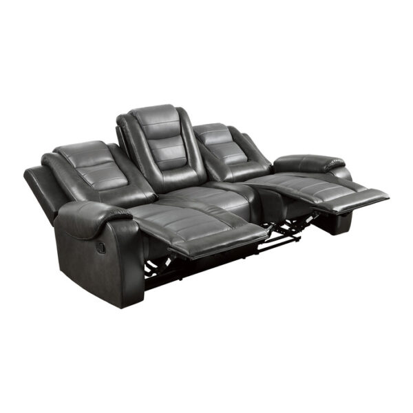 9470GY-3 Double Reclining Sofa with C...
