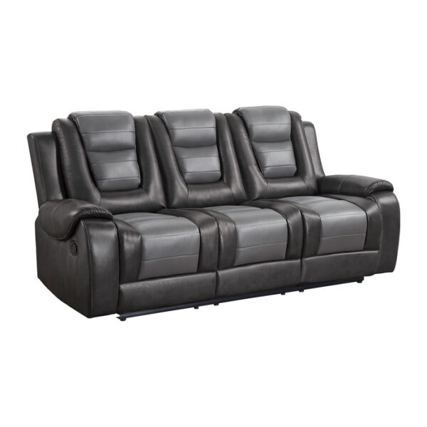 9470GY-3 Double Reclining Sofa with C...