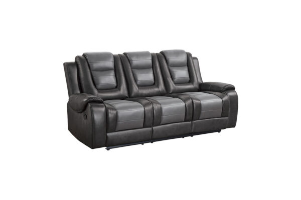 9470GY Seating-Briscoe Collection 2pc Set: Sofa, Love