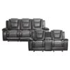 9470GY Seating-Briscoe Collection 2pc Set: Sofa, Love