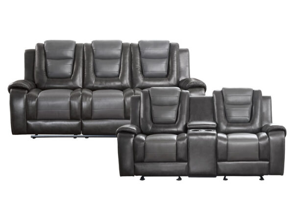 9470GY*2 2pc Set: Sofa, Love