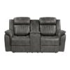 9479BRG Seating-Centeroak Collection 2pc Set: Sofa, Love
