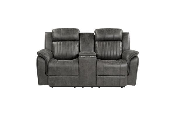 9479BRG Seating-Centeroak Collection 2pc Set: Sofa, Love