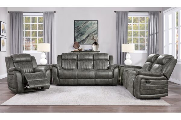 9479BRG Seating-Centeroak Collection 2pc Set: Sofa, Love