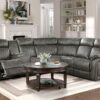 9479BRG-SC Seating-Centeroak Collection 3-Piece Reclining Sectional ...