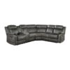9479BRG-SC Seating-Centeroak Collection 3-Piece Reclining Sectional ...