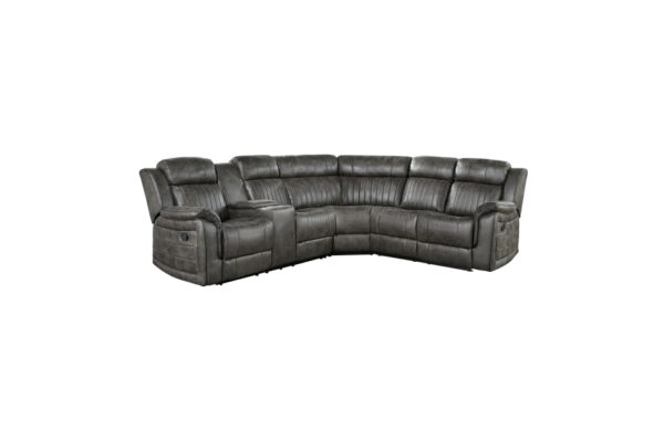 9479BRG-SC Seating-Centeroak Collection 3-Piece Reclining Sectional ...