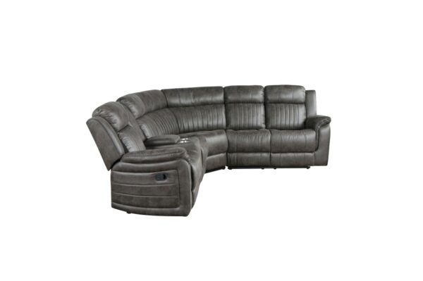 9479BRG-SC Seating-Centeroak Collection 3-Piece Reclining Sectional ...