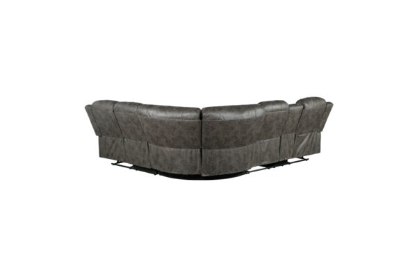 9479BRG-SC Seating-Centeroak Collection 3-Piece Reclining Sectional ...