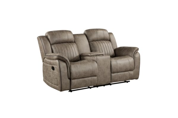 9479SDB Seating-Centeroak Collection 2pc Set: Sofa, Love