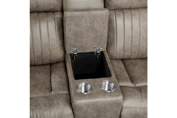 9479SDB Seating-Centeroak Collection 2pc Set: Sofa, Love