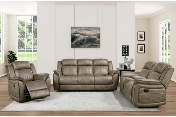 9479SDB Seating-Centeroak Collection 2pc Set: Sofa, Love