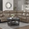 9479SDB-SC Seating-Centeroak Collection 3-Piece Reclining Sectional ...