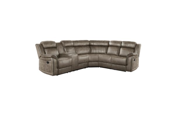 9479SDB-SC Seating-Centeroak Collection 3-Piece Reclining Sectional ...