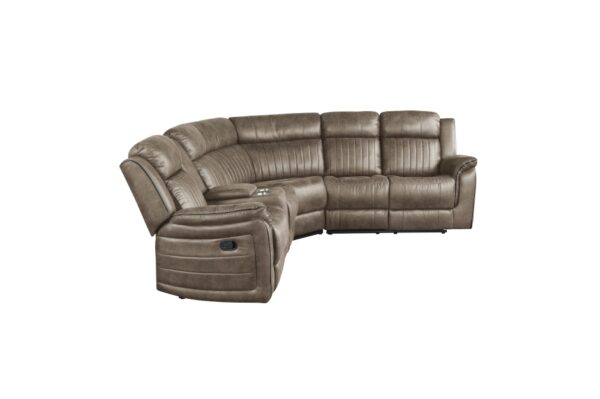 9479SDB-SC Seating-Centeroak Collection 3-Piece Reclining Sectional ...
