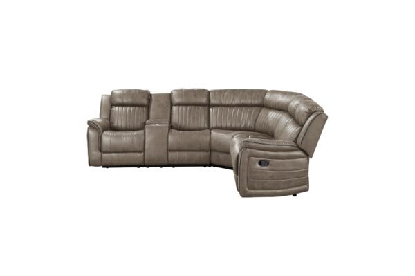 9479SDB-SC Seating-Centeroak Collection 3-Piece Reclining Sectional ...
