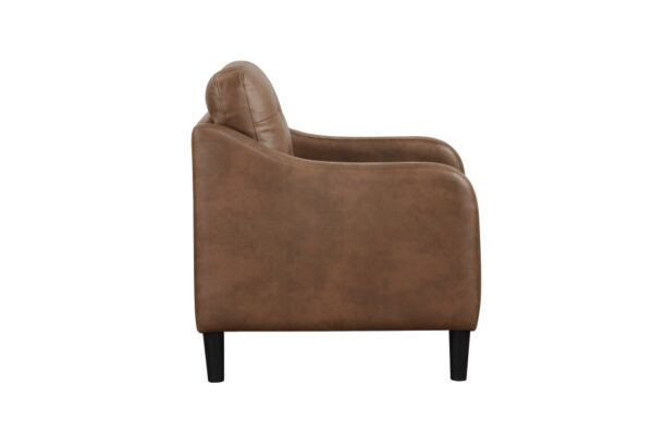 9489BRW Seating-Mallory Collection 2pc Set: Sofa, Love