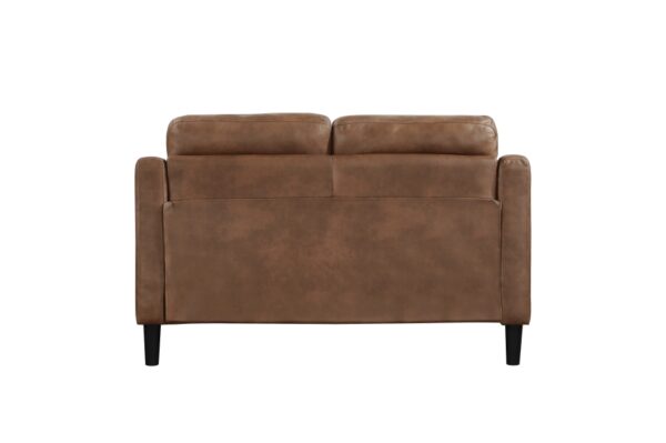9489BRW Seating-Mallory Collection 2pc Set: Sofa, Love