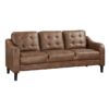 9489BRW Seating-Mallory Collection 2pc Set: Sofa, Love