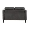 9489GRY Seating-Mallory Collection 2pc Set: Sofa, Love