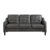 9489GRY Seating-Mallory Collection 2pc Set: Sofa, Love
