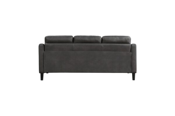 9489GRY Seating-Mallory Collection 2pc Set: Sofa, Love