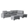 9507DGY Seating-Maston Collection 2-Piece Reversible Sectional...