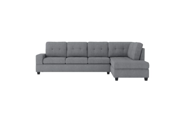 9507DGY Seating-Maston Collection 2-Piece Reversible Sectional...