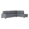 9507DGY Seating-Maston Collection 2-Piece Reversible Sectional...
