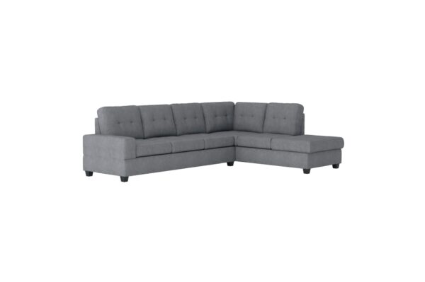 9507DGY Seating-Maston Collection 2-Piece Reversible Sectional...