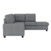 9507DGY Seating-Maston Collection 2-Piece Reversible Sectional...