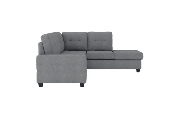 9507DGY Seating-Maston Collection 2-Piece Reversible Sectional...