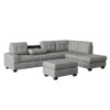 9507GRY Seating-Maston Collection 2-Piece Reversible Sectional...