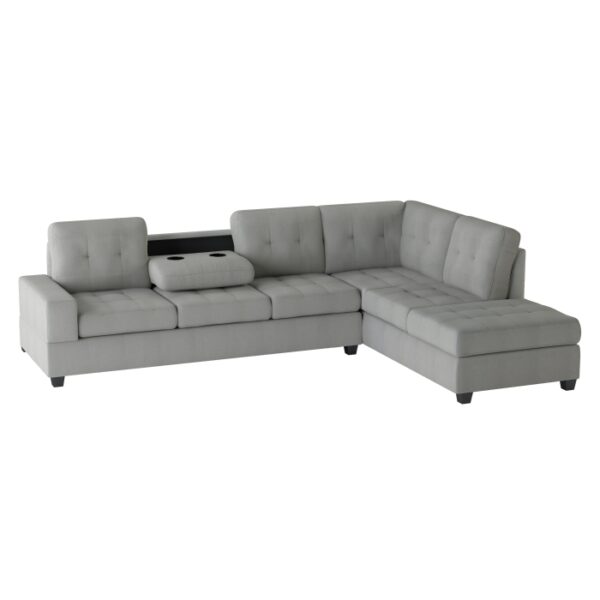 9507GRY*3OT 3-Piece Reversible Sectional...